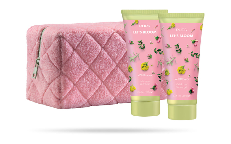 PUPA Let's Bloom Kit Wild Flowers Set (Gel de duș 200 ml + Lapte de corp 200 ml)