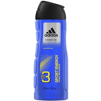 Gel de dus Аdidas 3 in 1 pentru corp, par si fata Sport Energy.