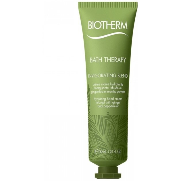 Biotherm Bath Therapy Invigorating Blend Hand Cream Cremă de mâini "Ghimbir și Mentă"