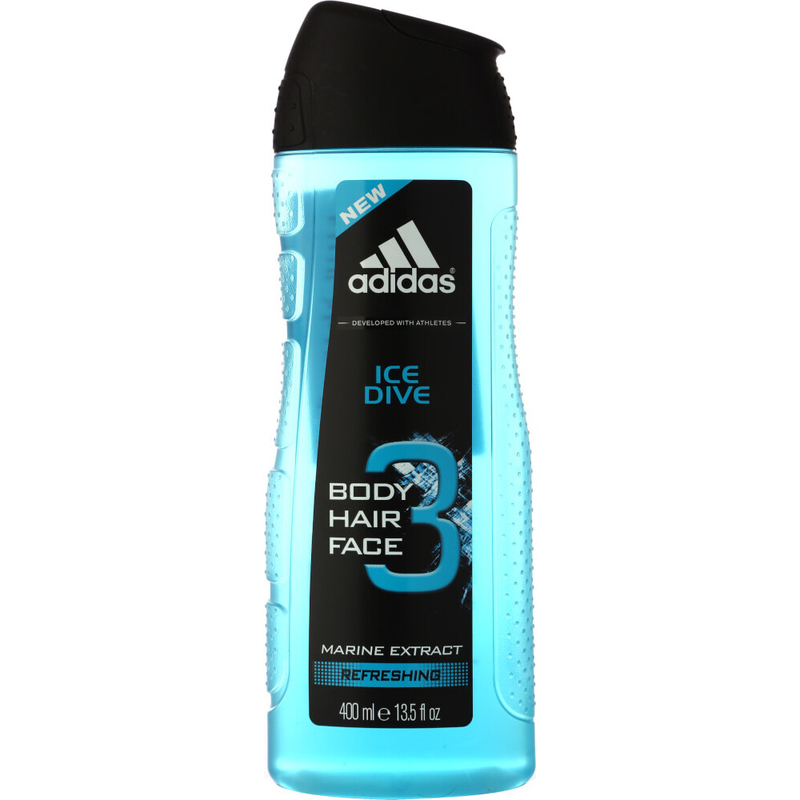 Gel de dus Аdidas 2 in 1 pentru corp si par IceDive.