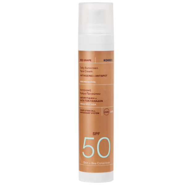 KORRES Red Grape Facial Sunscreen SPF50 Cremă de protecție solară pentru față SPF50