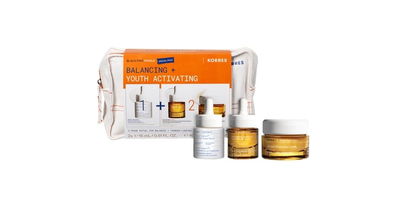 Korres Greek Yoghurt Face Set BL.P Pri набор для лица (крем + бустер)
