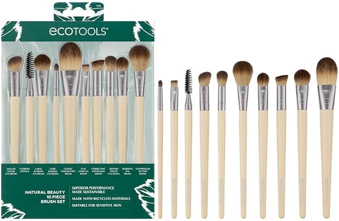 Ecotools Nat Beauty 10 Piece Brush Set Set pensule de machiaj
